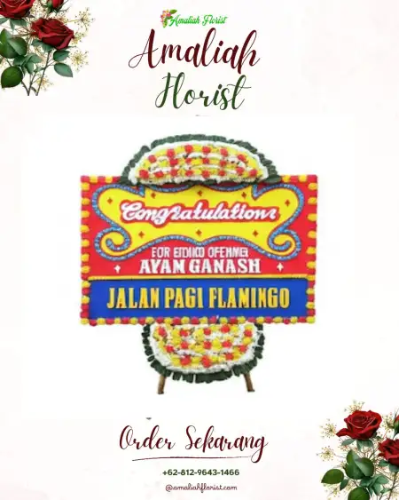 Sewa Papan Bunga Ketang Baru